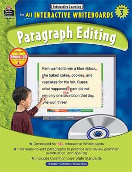 Paperback Interactive Learning: Paragraph Editing Grd 3 Book
