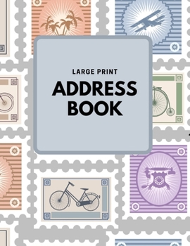 Paperback Large Print Address Book [Large Print] Book