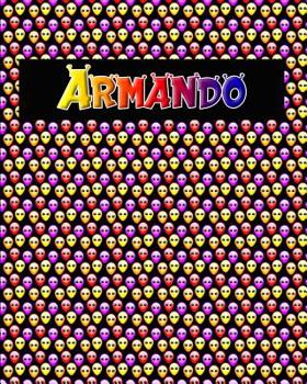 Paperback 120 Page Handwriting Practice Book with Colorful Alien Cover Armando: Primary Grades Handwriting Book