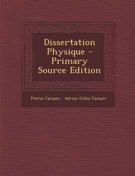 Paperback Dissertation Physique - Primary Source Edition [French] Book