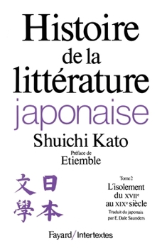 Paperback Histoire de la littérature japonaise [French] Book