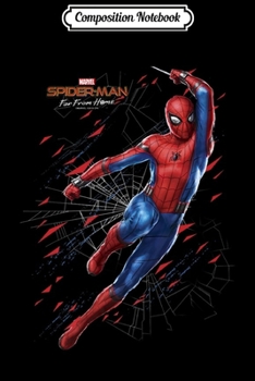 Composition Notebook: Marvel Spider-Man Far From Home Web Swing Shatter Portrait Premium  Journal/Notebook Blank Lined Ruled 6x9 100 Pages