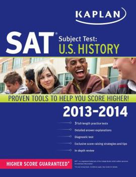 Paperback Kaplan SAT Subject Test U.S. History 2013-2014 Book