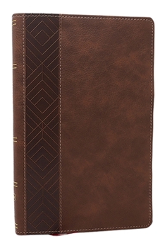 Imitation Leather Nkjv, Personal Size New Testament, Brown Leathersoft, Red Letter, Comfort Print Book