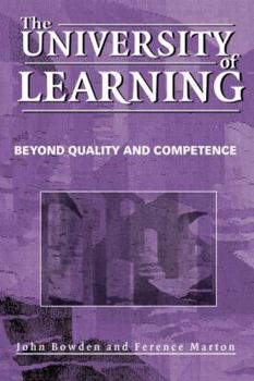 Paperback The University of Learning: Beyond Quality and Competence Book
