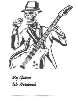 Guitar Tab Notebook: lyric and Staves Manuscript journal Paper For Music Lover, Songwriter, Student, Musician (Guitar Cover 100 plus Pages 8.5x11")