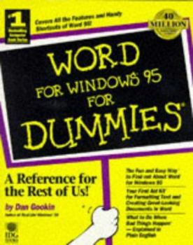 Paperback Word for Windows?95 for Dummies Book