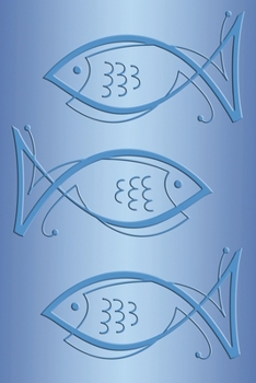 Notes: Fish symbol, Christian symbols, jesus fish symbol, spiritual diary, notebook with fish. Format A5, 120 pages, discreet light grey lined.