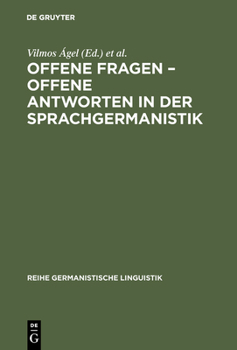 Hardcover Offene Fragen - offene Antworten in der Sprachgermanistik [German] Book