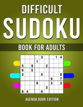 Paperback Difficult Sudoku Book for Adults: 200 Very Hard Sudoku's for Advanced Players Book