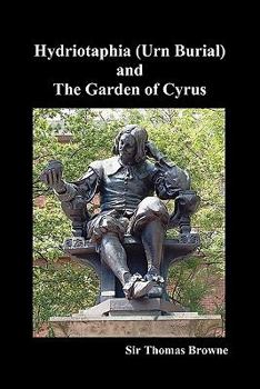 Paperback Hydriotaphia (Urn Burial) and the Garden of Cyrus Book