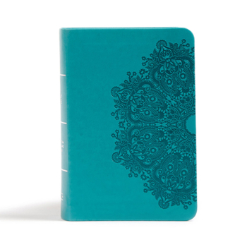 Imitation Leather CSB Large Print Compact Reference Bible, Teal Leathertouch [Large Print] Book