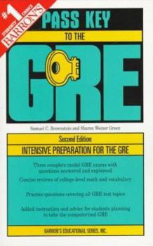 Paperback Pass Key To The Gre Book