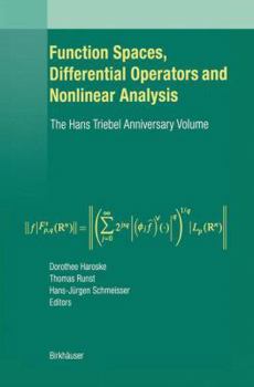 Paperback Function Spaces, Differential Operators and Nonlinear Analysis: The Hans Triebel Anniversary Volume Book