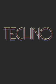 Techno: DIN A5 Notizbuch liniert (German Edition)