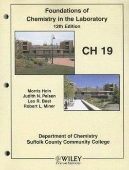 Paperback Foundations of Chemistry in the Laboratory: Ch 19 Book