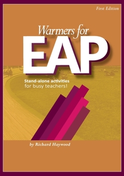 Paperback Warmers for EAP: Stand-alone learning activities for academic English classrooms Book