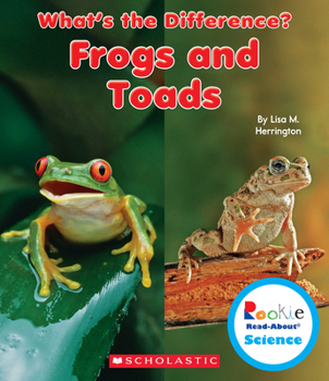 Hardcover Frogs and Toads (Rookie Read-About Science: What's the Difference?) Book