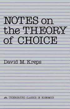 Paperback Notes On The Theory Of Choice Book