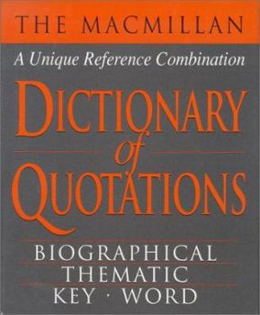 Hardcover The Macmillan Dictionary of Quotations Book