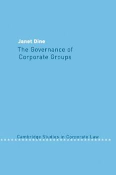 Paperback The Governance of Corporate Groups Book