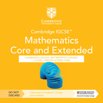 Printed Access Code Cambridge Igcse(tm) Mathematics Core and Extended Cambridge Online Mathematics Course - Class Licence Access Card (1 Year Access) Book