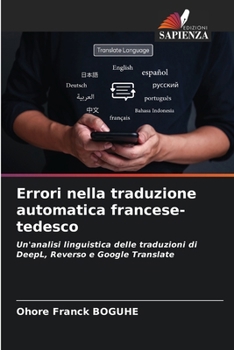 Paperback Errori nella traduzione automatica francese-tedesco [Italian] Book