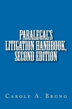 Paperback Paralegal's Litigation Handbook, second edition Book
