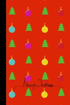 merry christmas: small lined Christmas Notebook / Travel Journal to write in (6'' x 9'') 120 pages