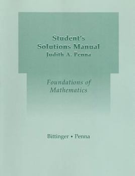 Paperback Student Solutions Manual for Foundations of Mathematics Book