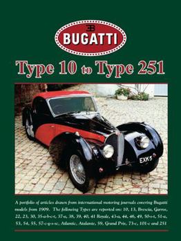 Paperback Bugatti Type 10 to Type 251 - A Brooklands Portfolio: Road Test Book