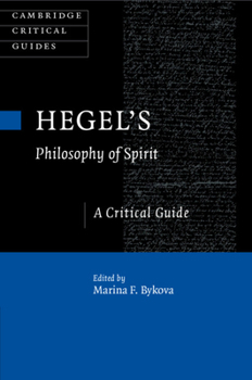 Paperback Hegel's Philosophy of Spirit: A Critical Guide Book