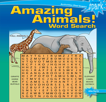 Paperback Spark: Amazing Animals! Word Search Book