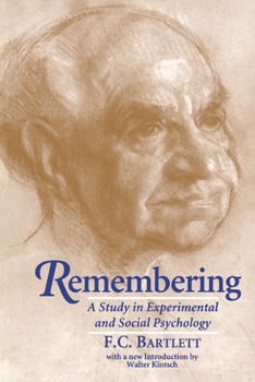 Paperback Remembering: A Study in Experimental and Social Psychology Book