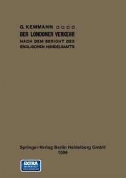 Paperback Der Londoner Verkehr Nach Dem Bericht Des Englischen Handelsamts [German] Book