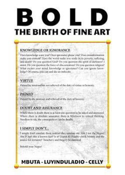 Paperback Bold: The Birth of Fine Art Book