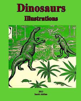 Paperback Dinosaurs Illustrations Book