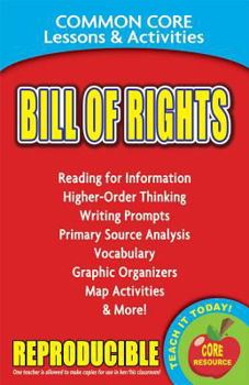 Paperback Bill of Rights Common Core Lessons & Activities Book