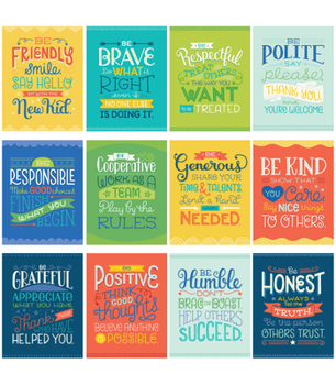 Misc. Mini Posters: Positive Character Traits Book