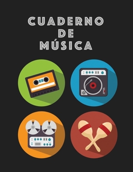 Cuaderno De Musica: Músicos Composición Libro Instrumento Manuscrito Personal Papel Piano Guitarra Estándar 13 Bastón Cuaderno grande / Diario Regalo ... Tapa blanda, Acabado mate (Spanish Edition)