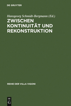 Hardcover Zwischen Kontinuität und Rekonstruktion [German] Book