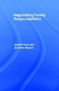 Paperback Negotiating Family Responsibilities Book