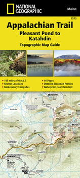 Map Appalachian Trail: Pleasant Pond to Katahdin Map [Maine] Book