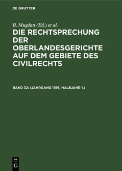 Hardcover (Jahrgang 1916, Halbjahr 1.) [German] Book