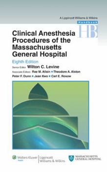 Paperback Clinical Anesthesia Procedures of the Massachusetts General Hospital Book