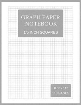 Graph Paper Notebook: 1/5 Inch Squares