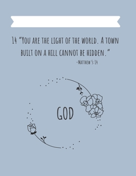 Paperback You Are The Light Of The World Christian Notebook Book