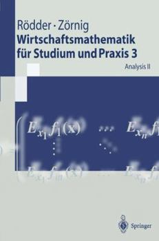 Paperback Wirtschaftsmathematik Für Studium Und PRAXIS 3: Analysis II [German] Book