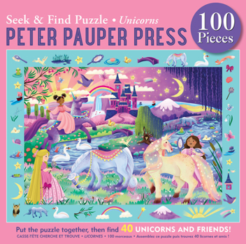 Misc. Unicorns Seek & Find 100-Piece Jigsaw Puzzle Book