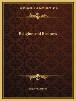 Paperback Religion and Business Book